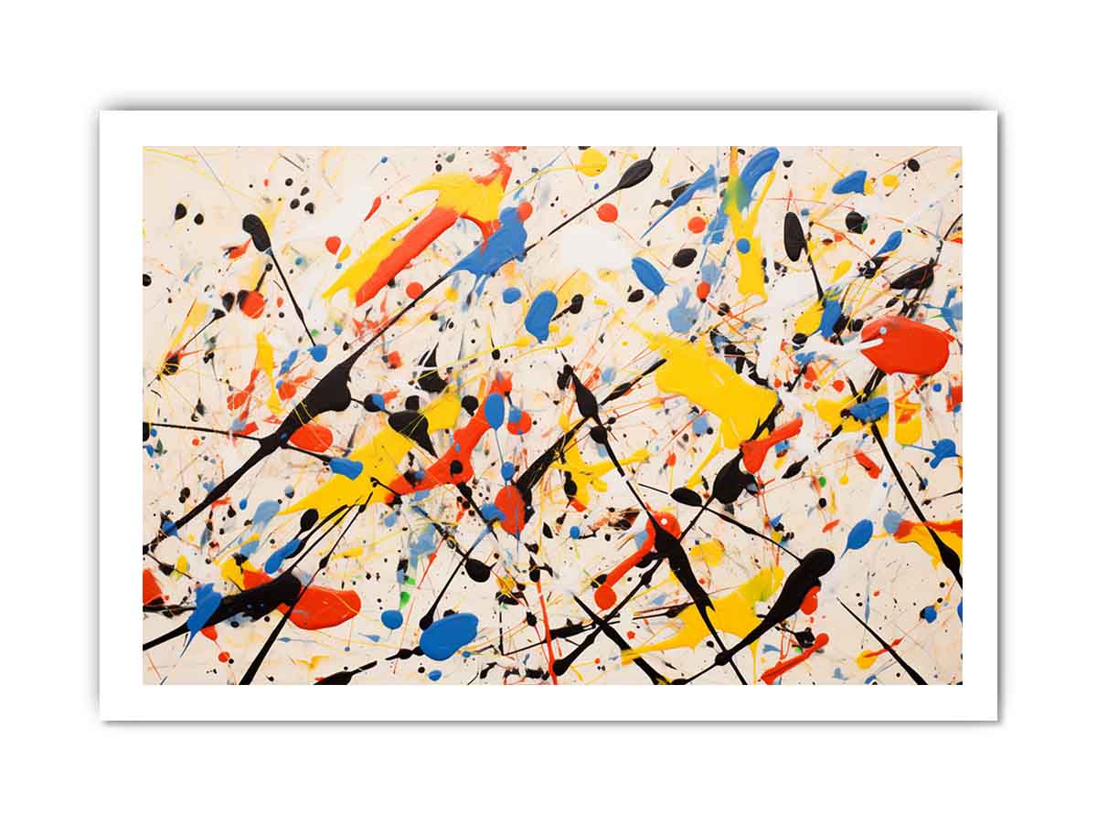 Jackson Pollock Inspired Drop painting  Canvas Print