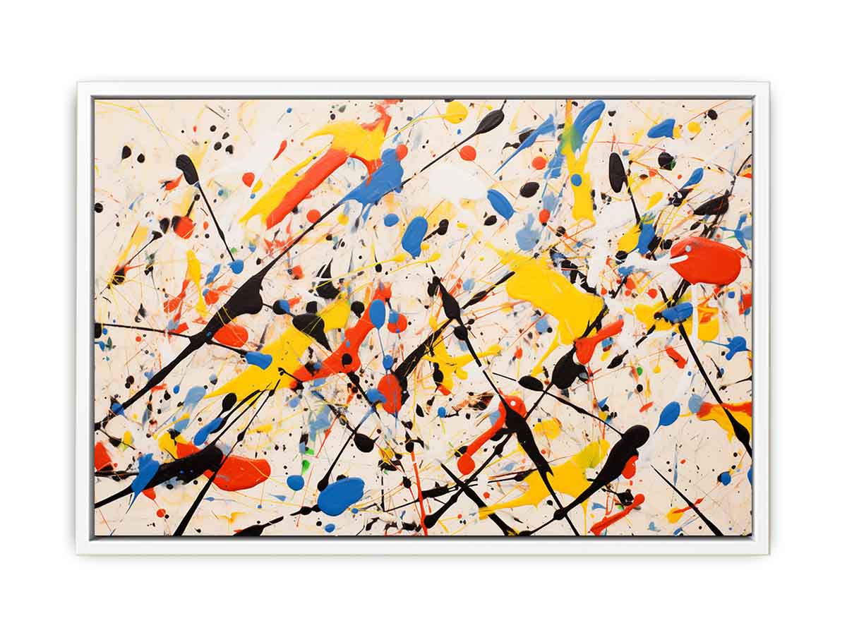 Jackson Pollock Inspired Drop painting  Canvas Print