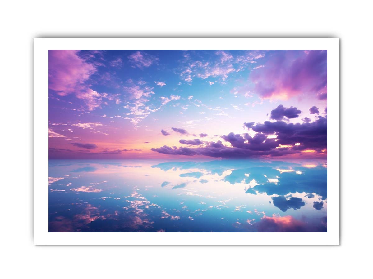 Beautiful Pink Blue Artwork Canvas Print
