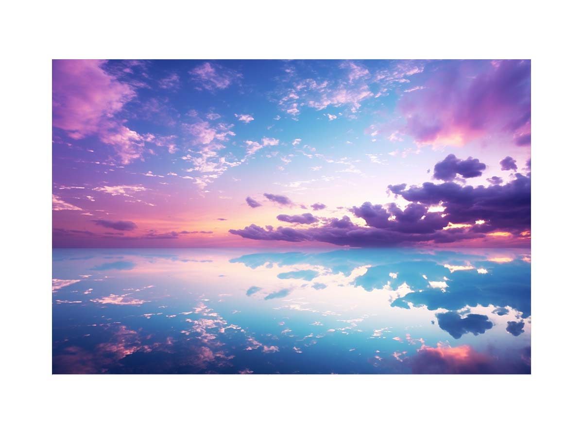 Beautiful Pink Blue Artwork Canvas Print