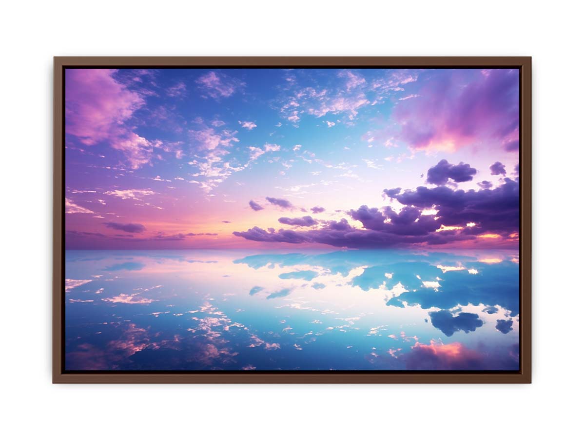 Beautiful Pink Blue Artwork Canvas Print