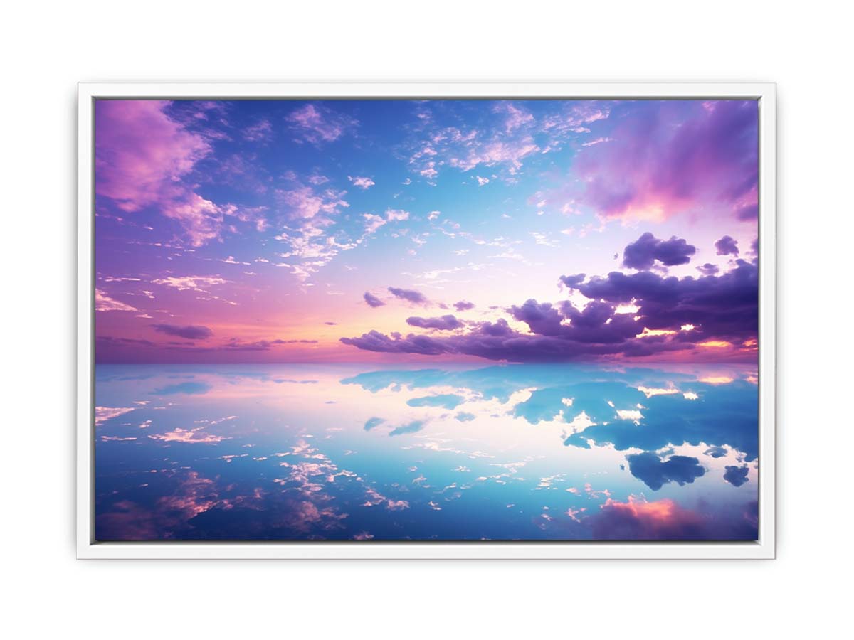 Beautiful Pink Blue Artwork Canvas Print