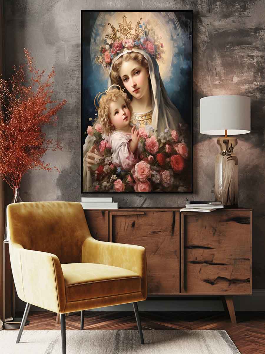 Beautiful Virgin Mary Artwork  Canvas Print