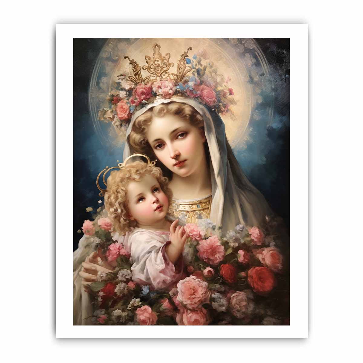 Beautiful Virgin Mary Artwork  Canvas Print