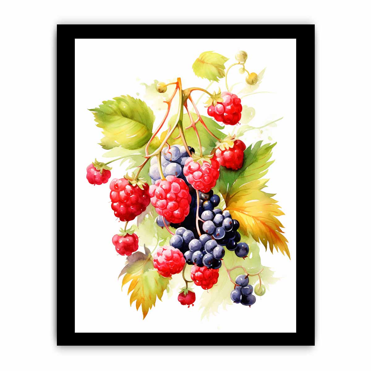 Berries  Canvas painting  Print