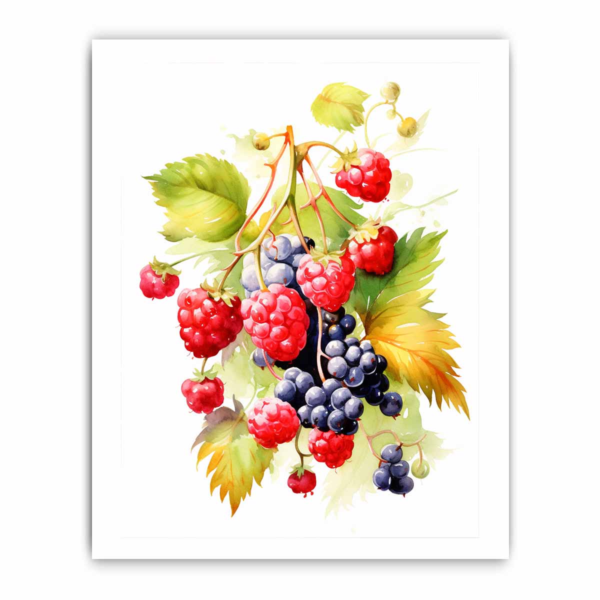 Berries  Canvas painting  Print
