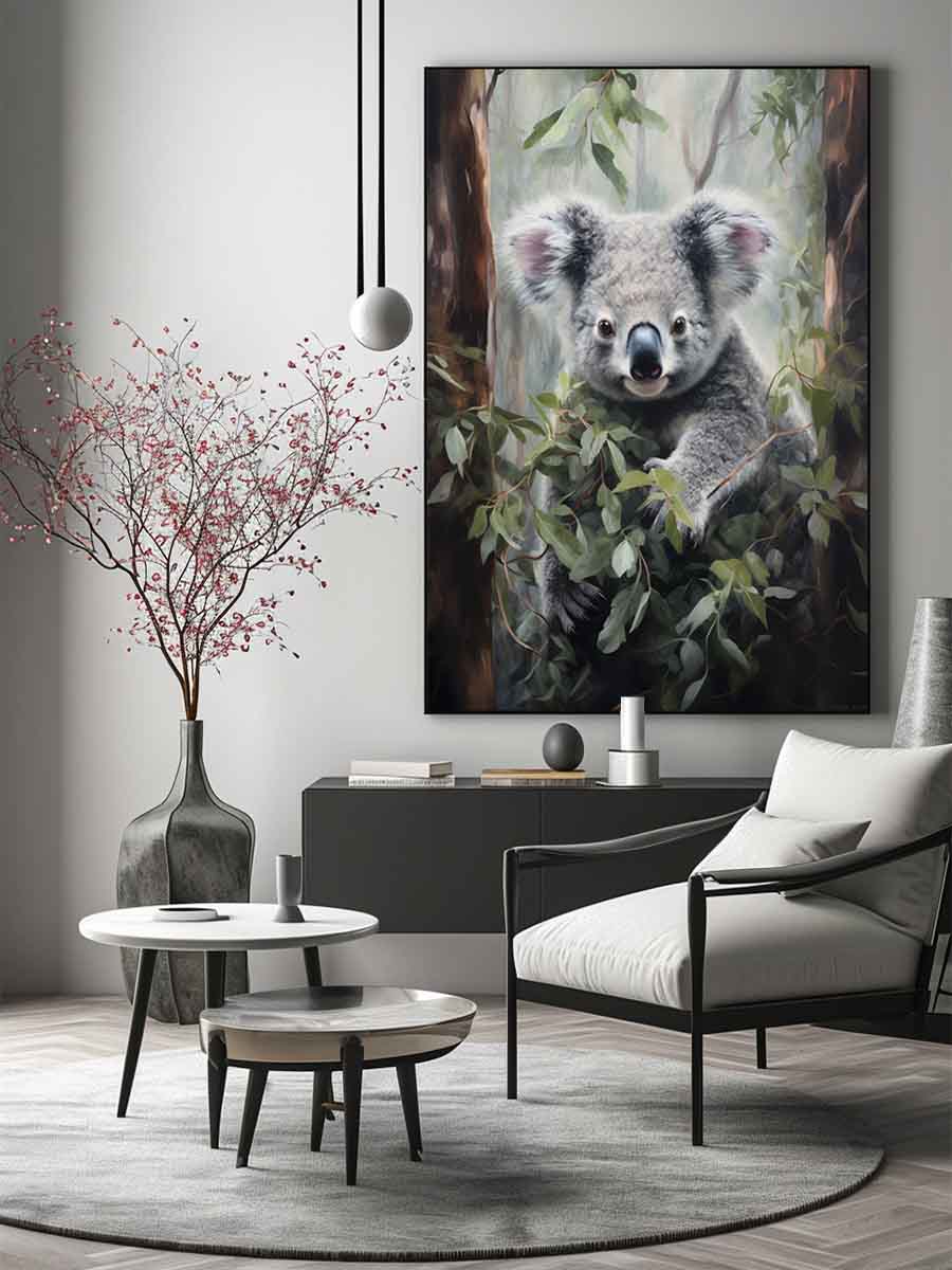 Koala Art Canvas Painting  Print