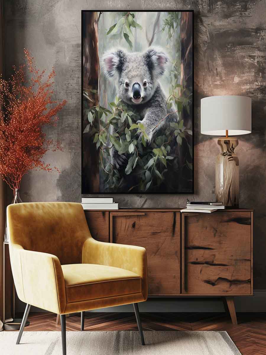 Koala Art Canvas Painting  Print