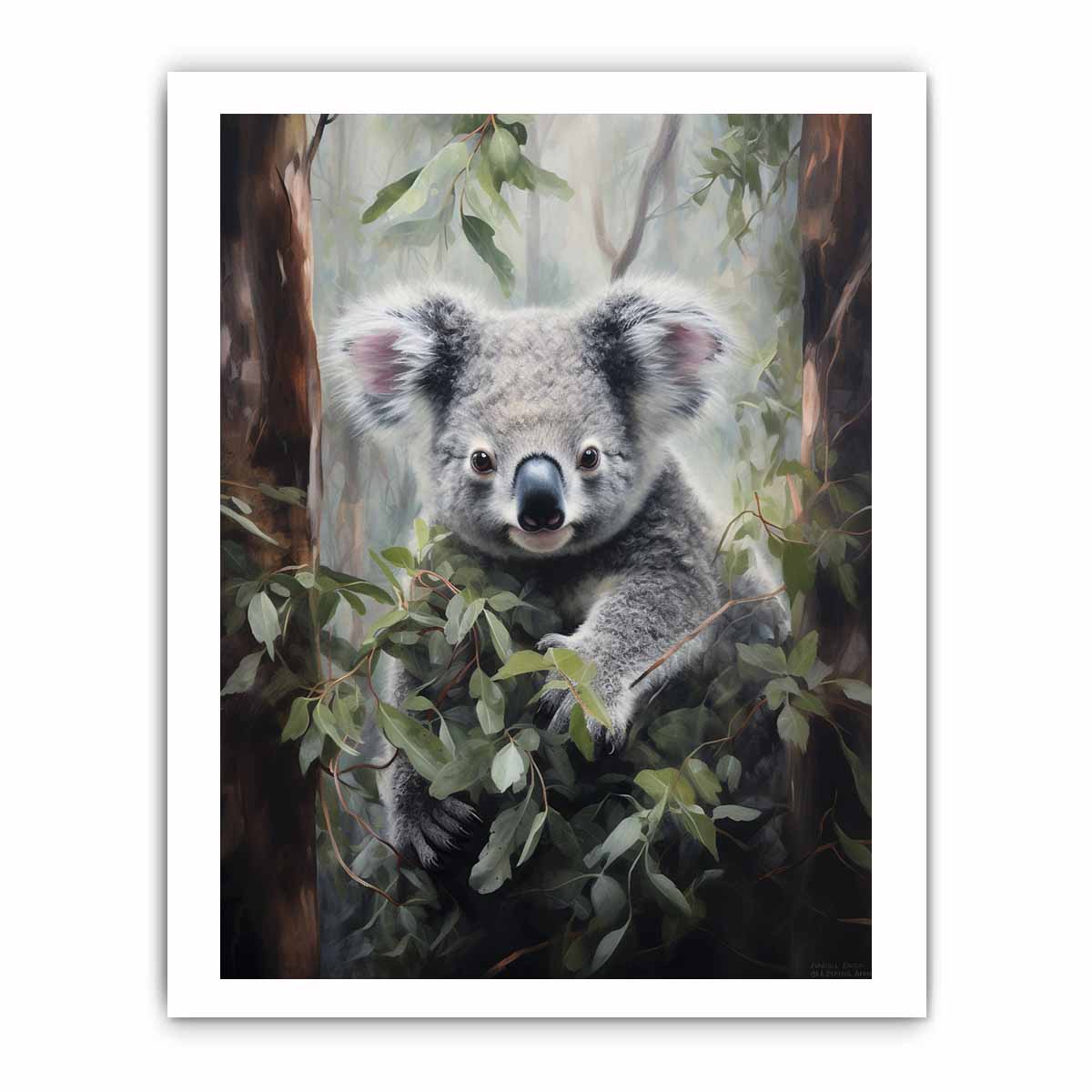 Koala Art Canvas Painting  Print