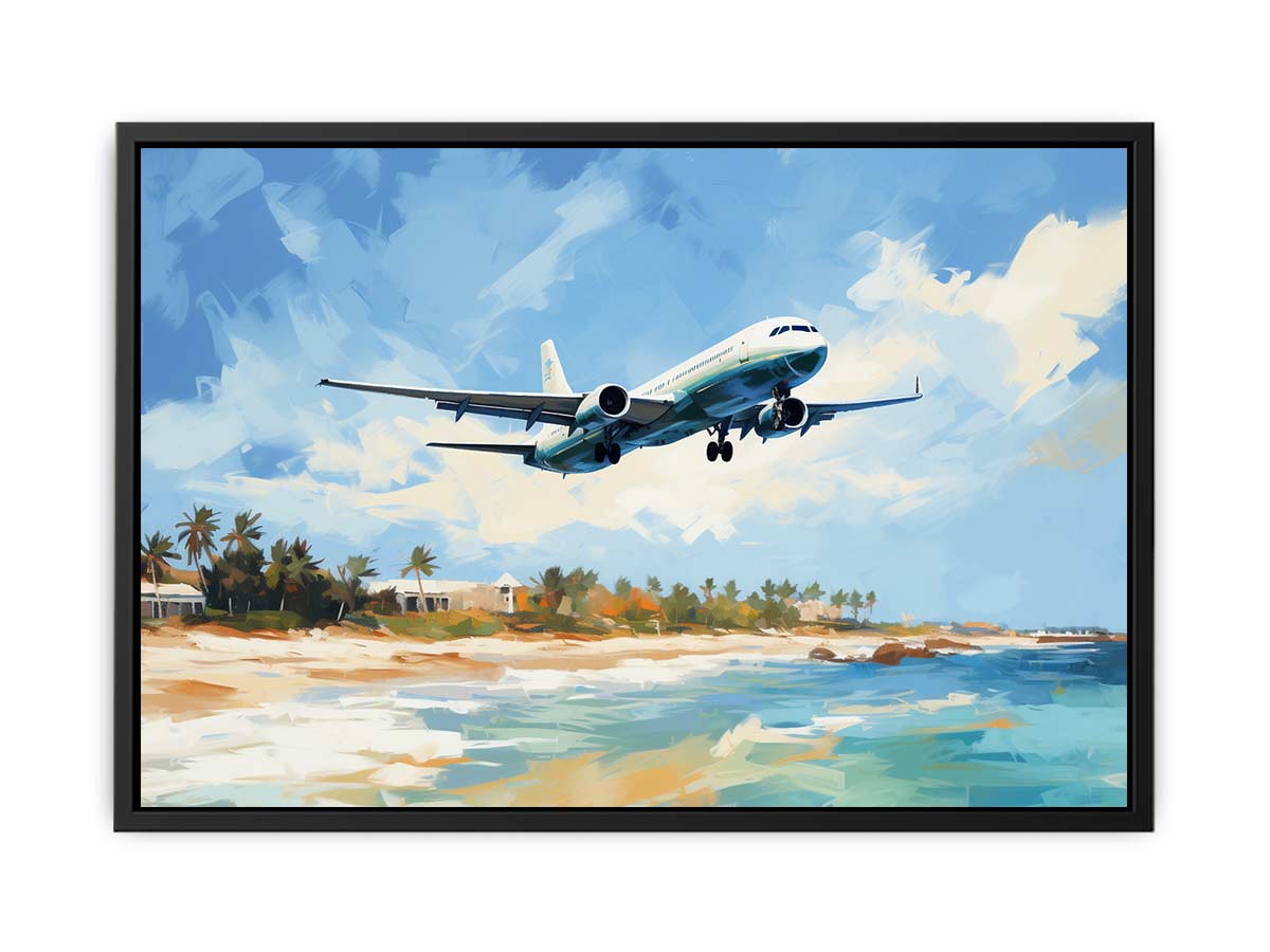 Airplane Art  Canvas Painting Print