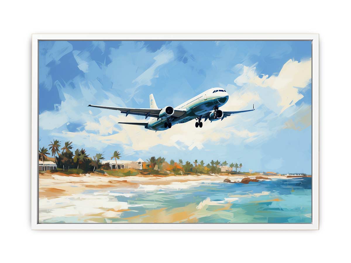 Airplane Art  Canvas Painting Print