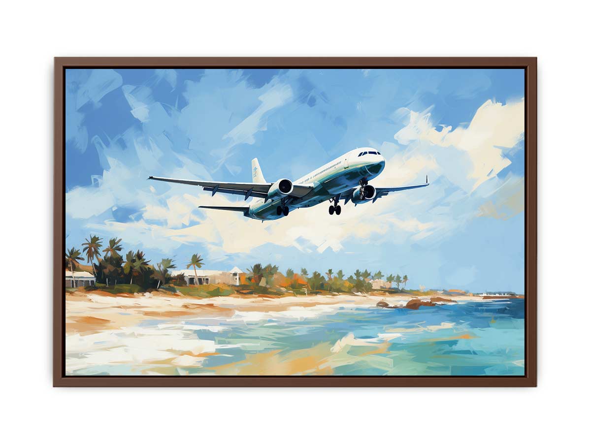 Airplane Art  Canvas Painting Print