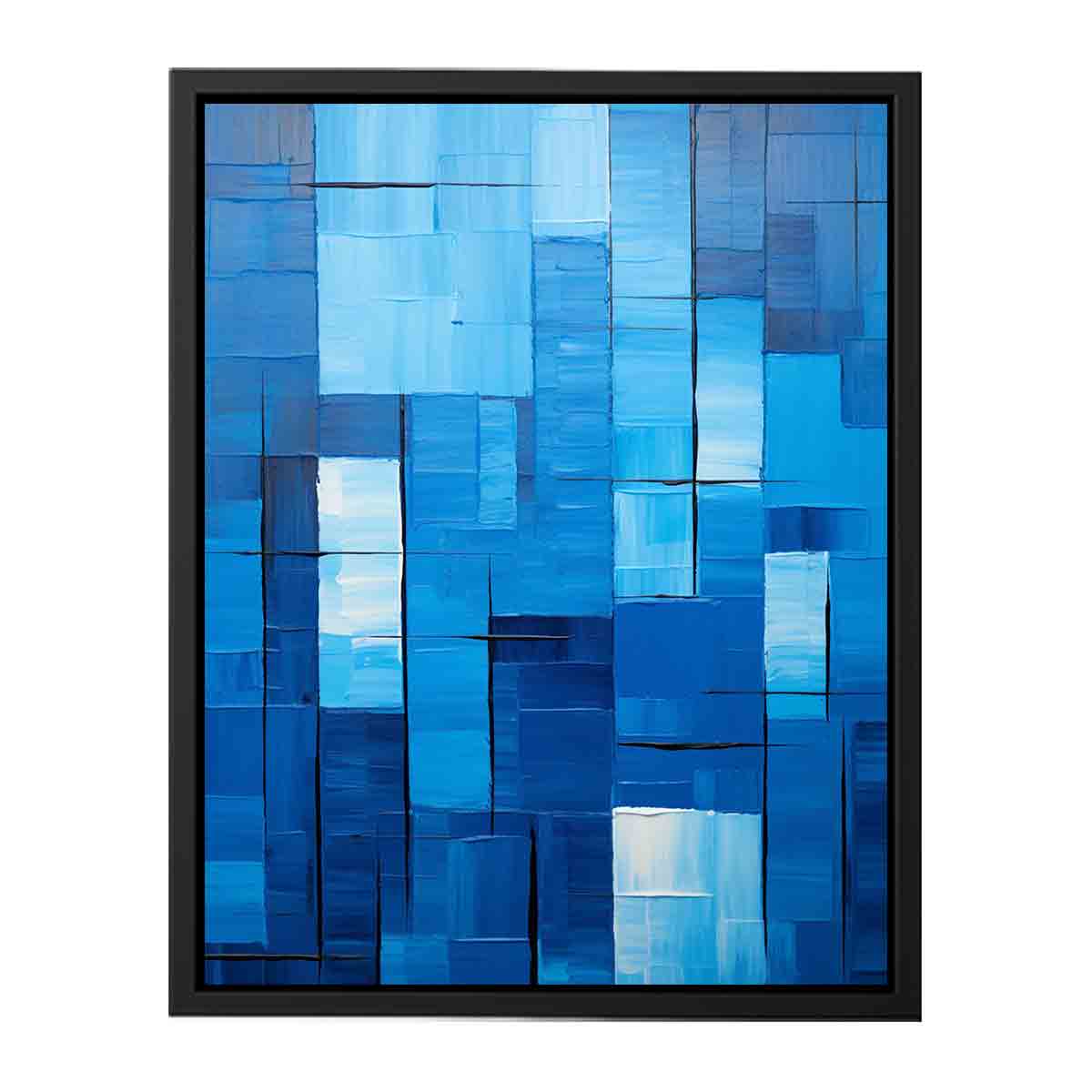 High End Modern Blue Art  Canvas painting  Print
