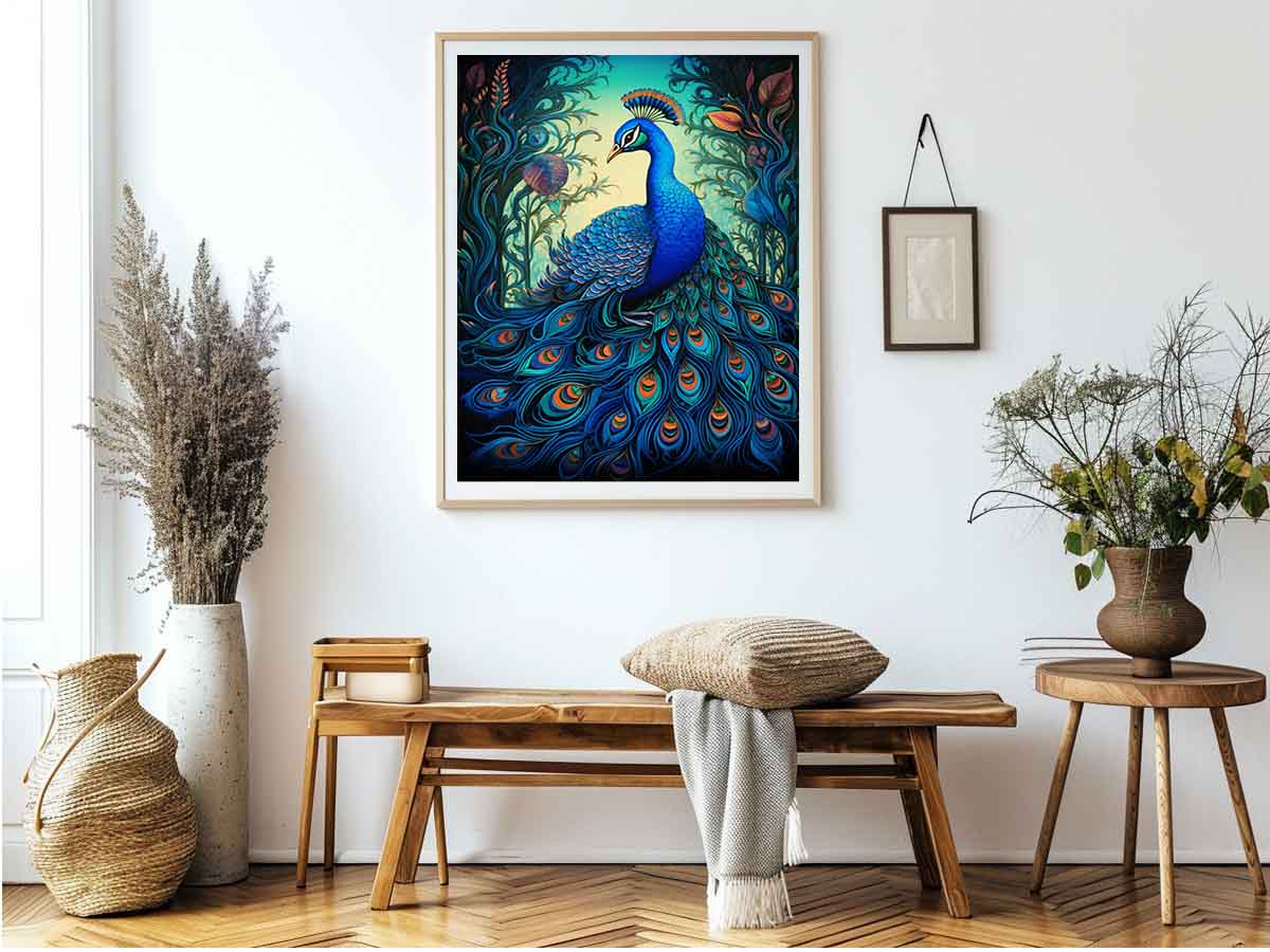 Beautiful Peacock  Canvas Print