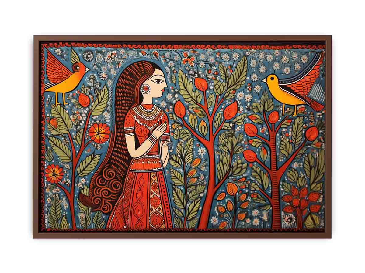 Madhubani Brids  Canvas Print