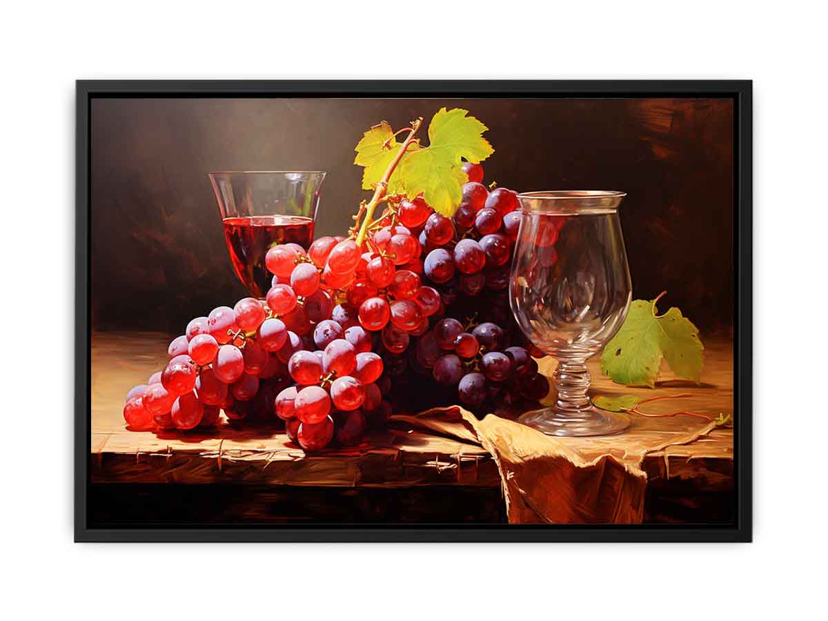 Grapes Still Life  Canvas Print