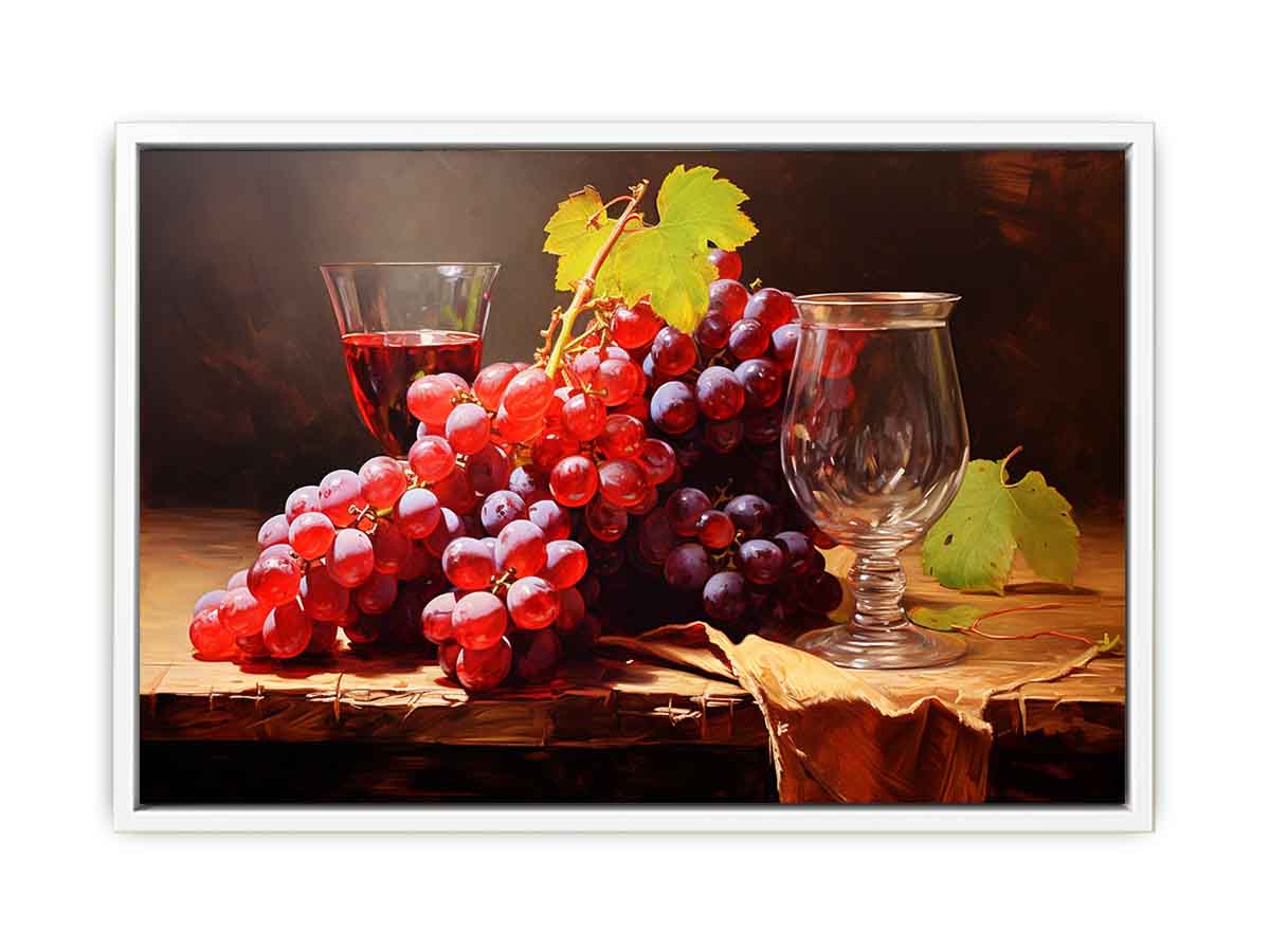 Grapes Still Life  Canvas Print
