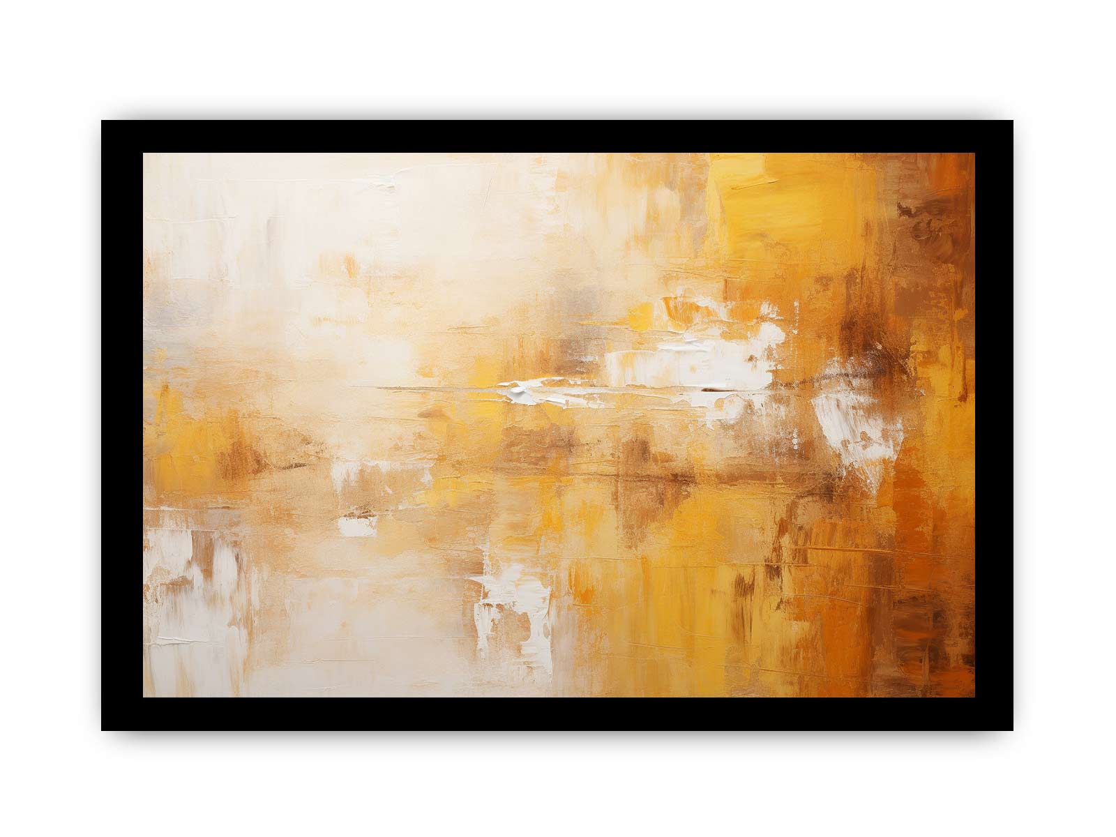 Abstract Brown Painting Canvas Print