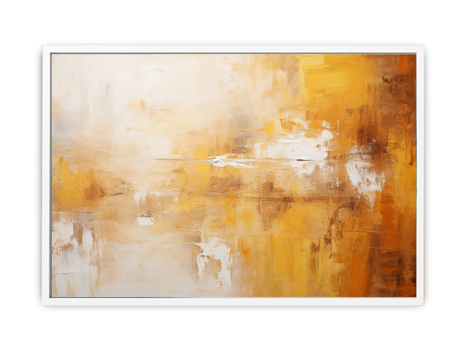 Abstract Brown Painting Canvas Print