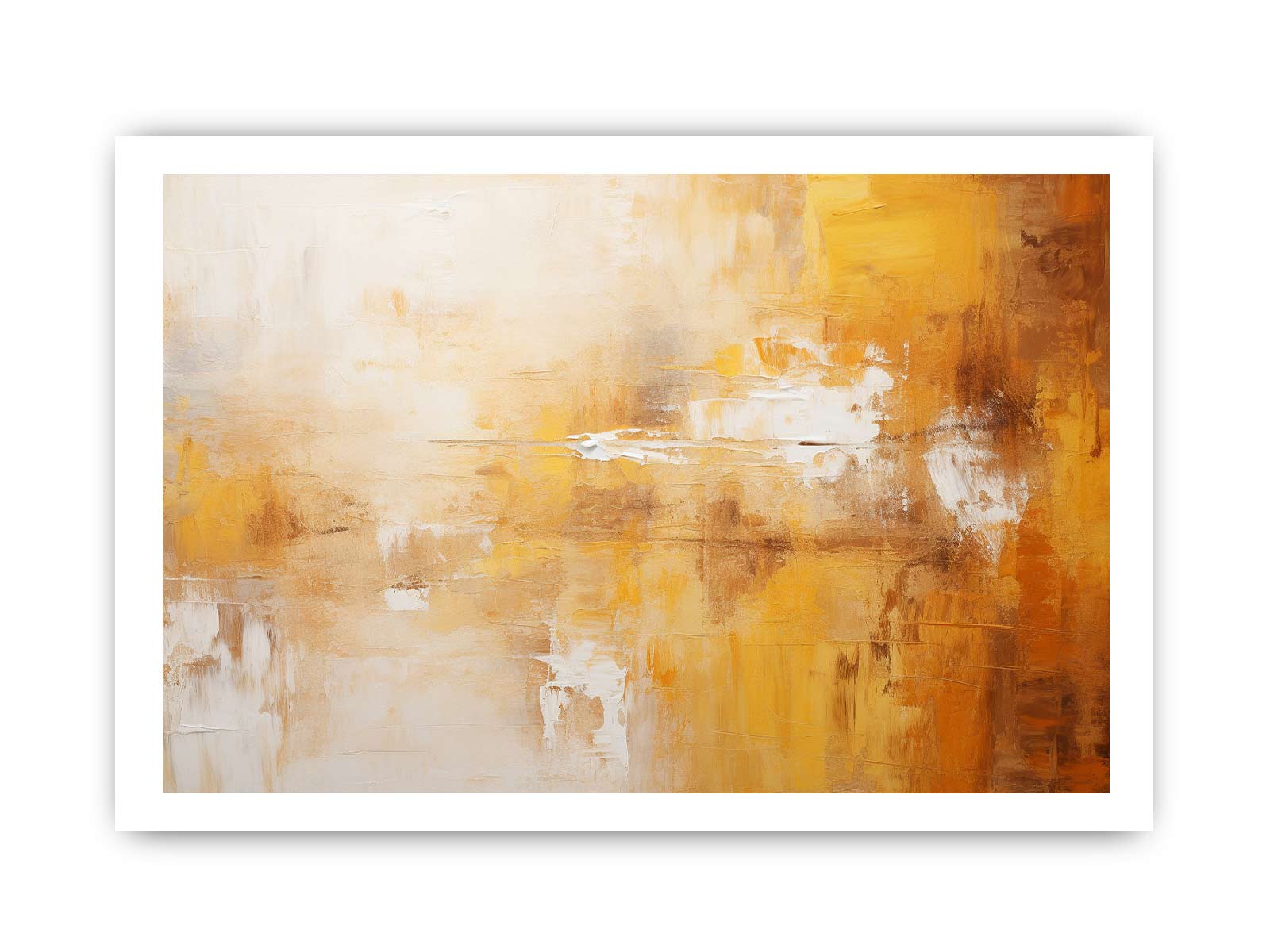 Abstract Brown Painting Canvas Print