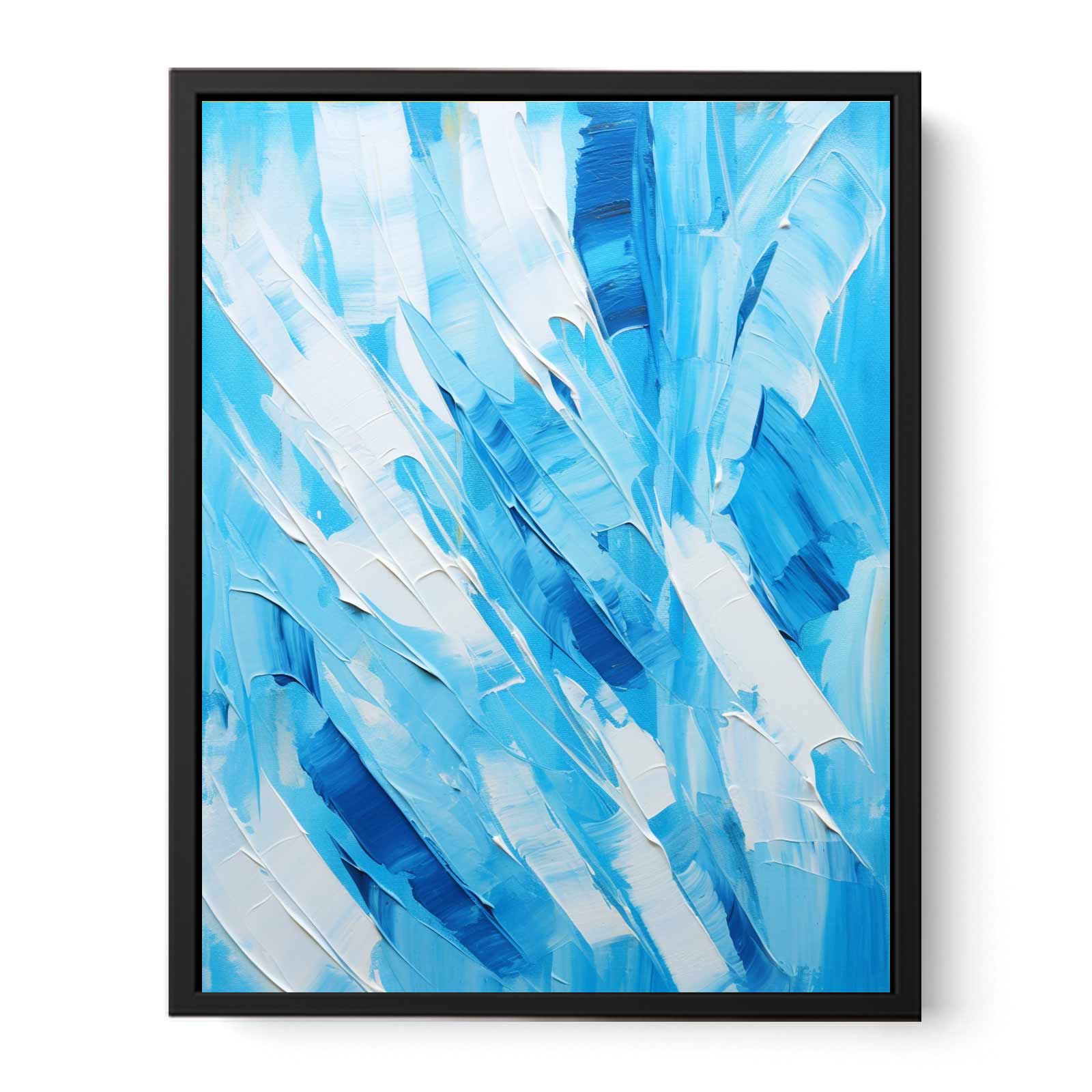 Abstract Blue Painting Canvas Print