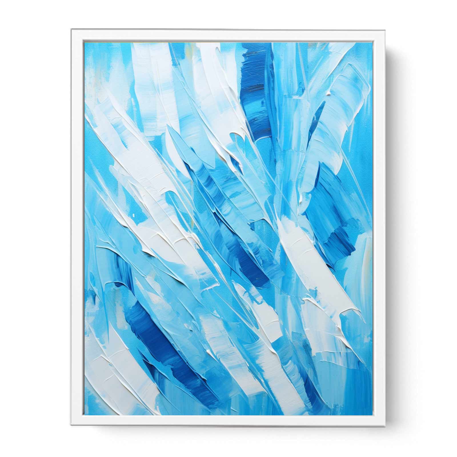 Abstract Blue Painting Canvas Print