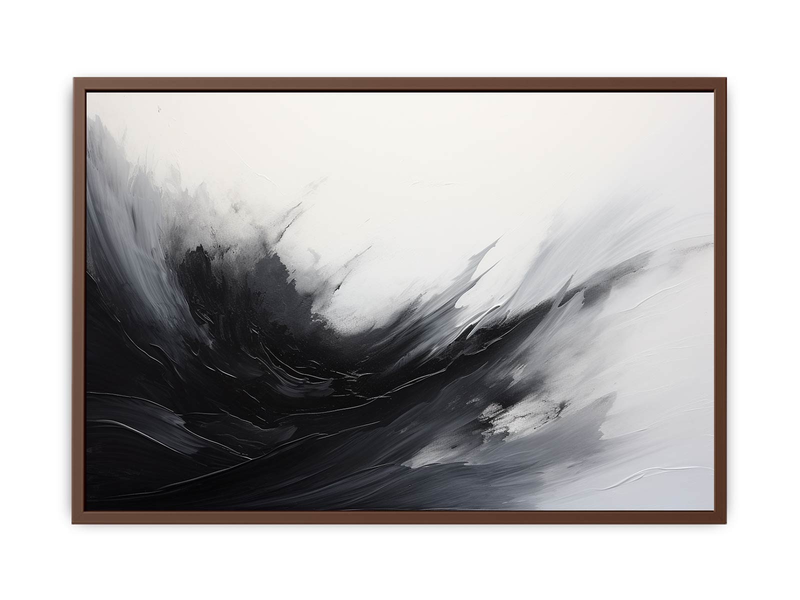 Abstract Black Painting Canvas Print