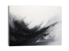 Abstract Black Painting Canvas Print