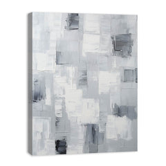Abstract Painting Grey Canvas Print