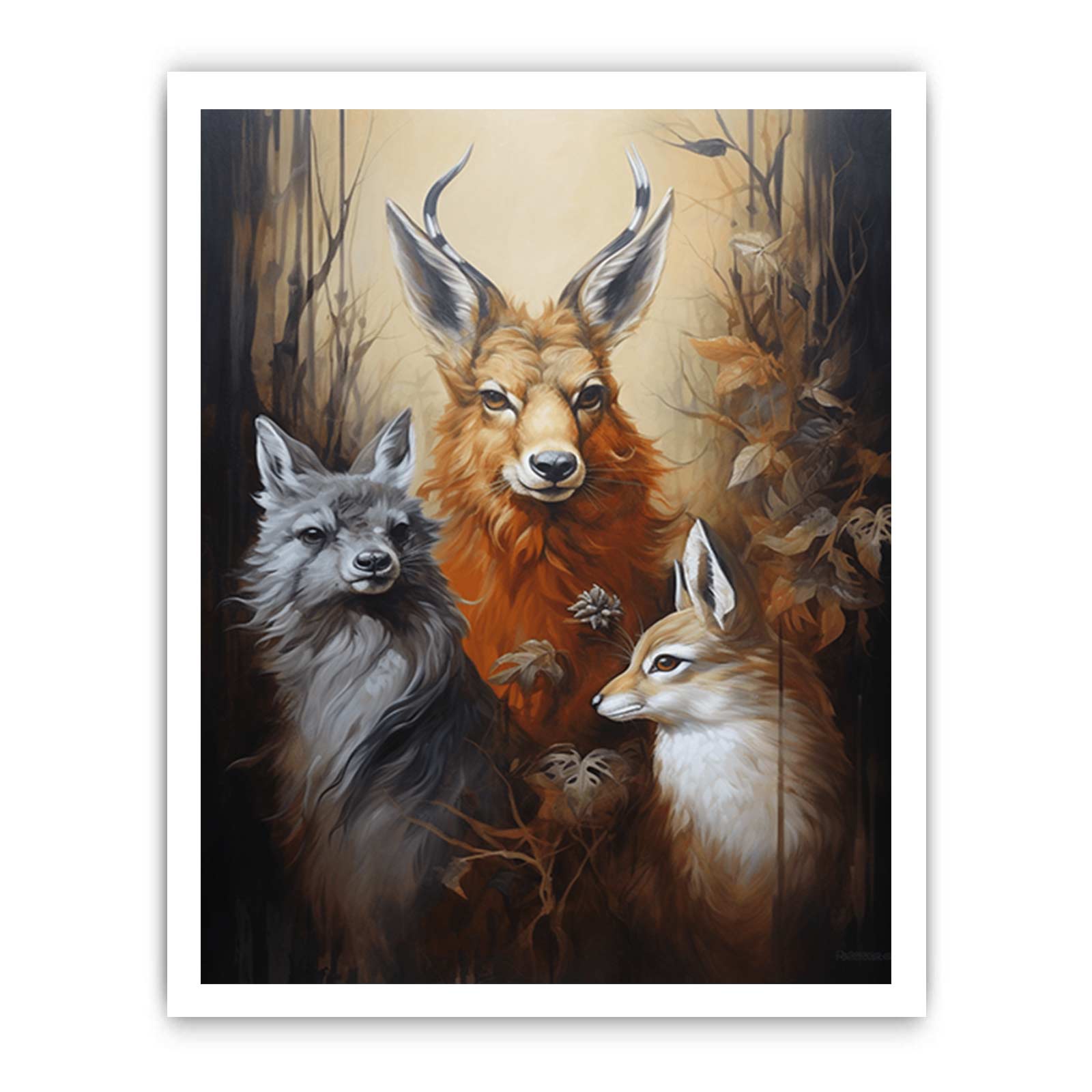 Animals Modern Art Canvas Painting