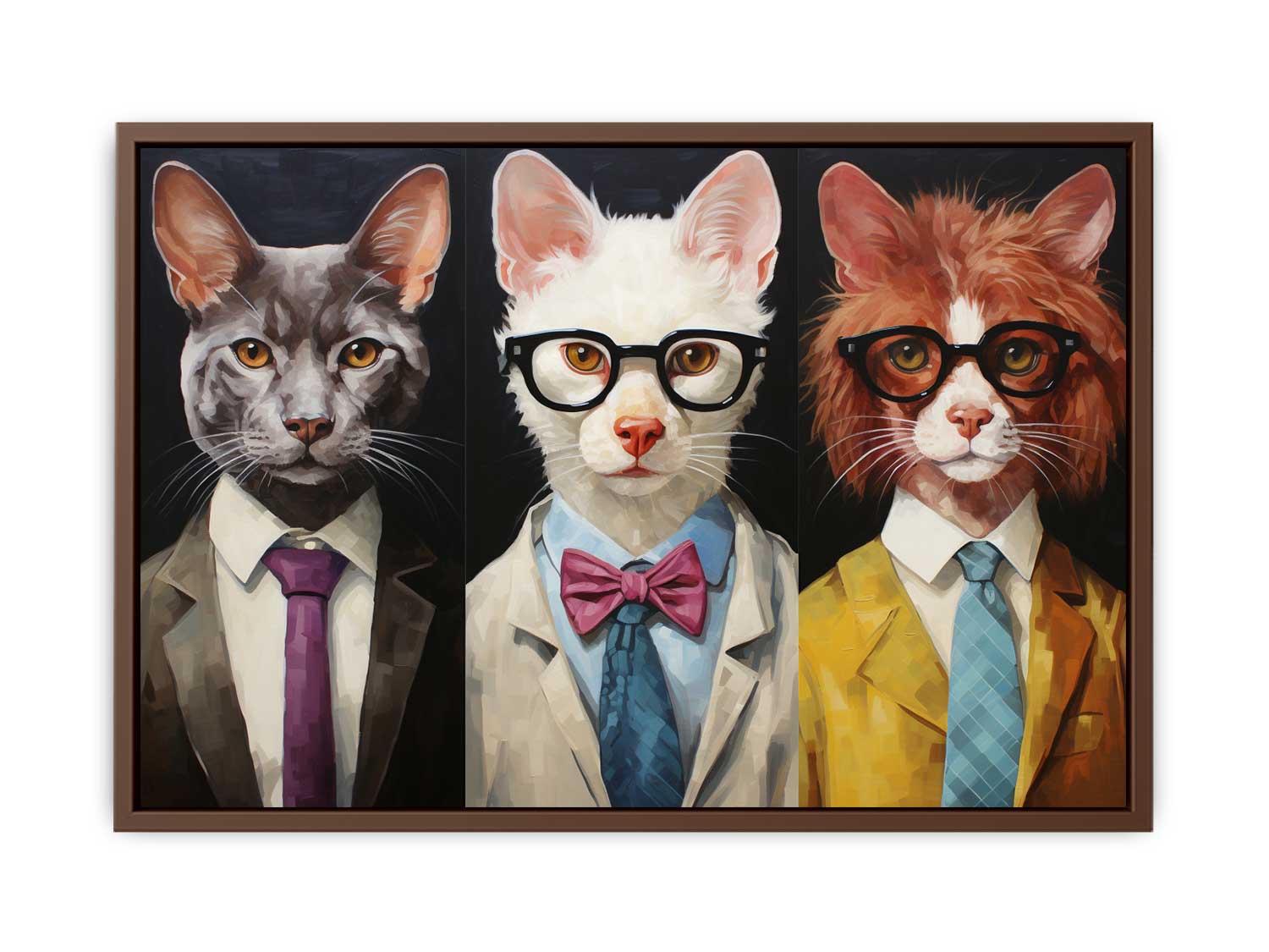 Animal wearning Glasses Canvas Painting