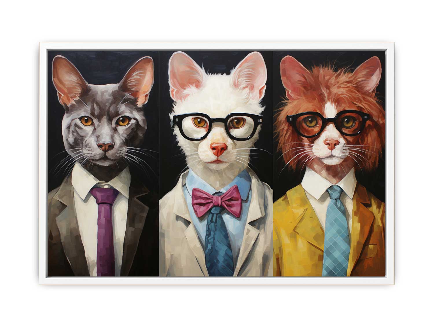 Animal wearning Glasses Canvas Painting