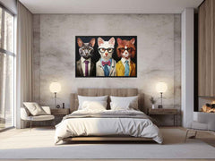Animal wearning Glasses Canvas Painting