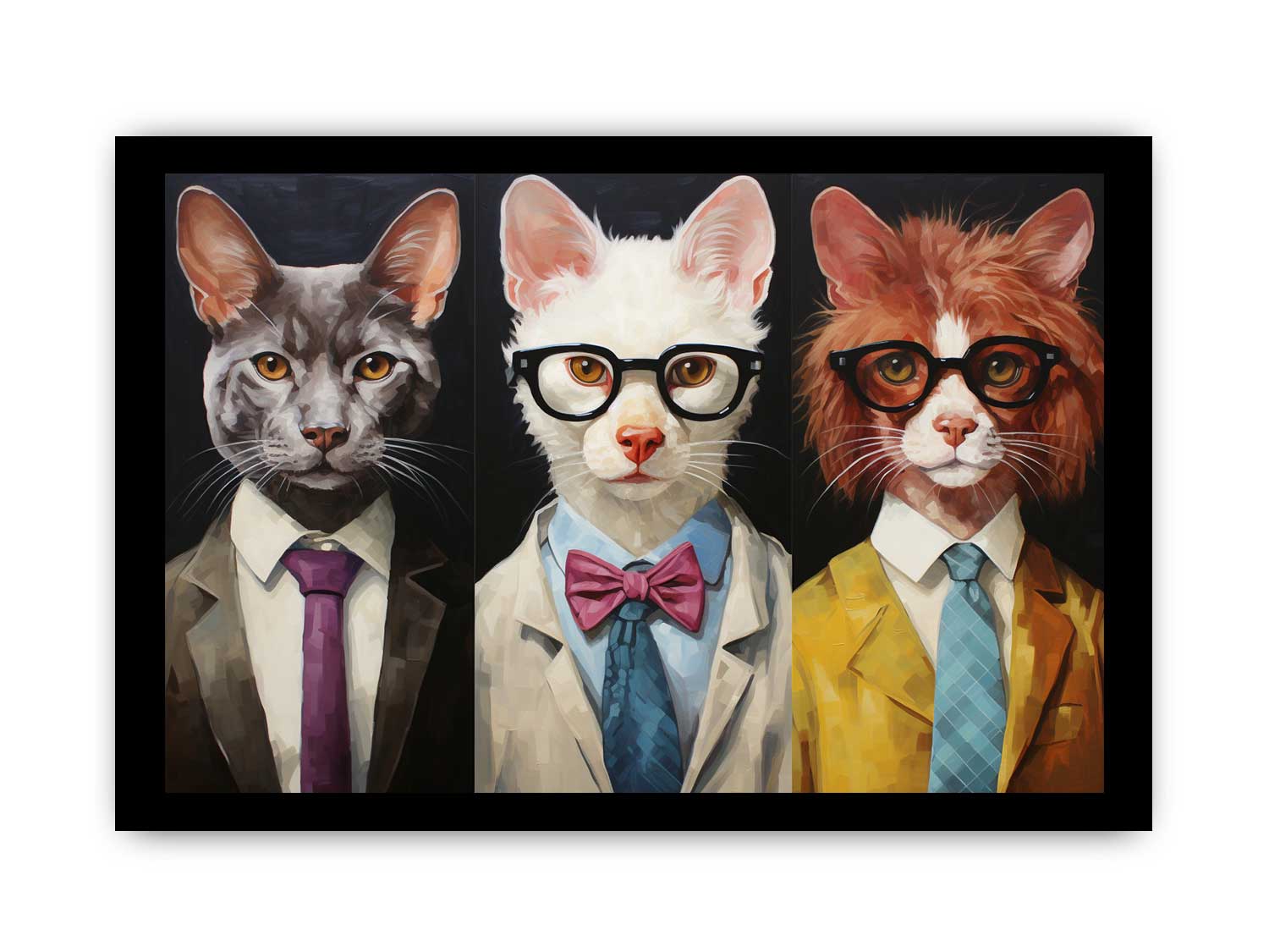 Animal wearning Glasses Canvas Painting