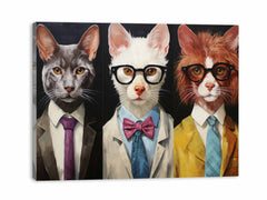 Animal wearning Glasses Canvas Painting