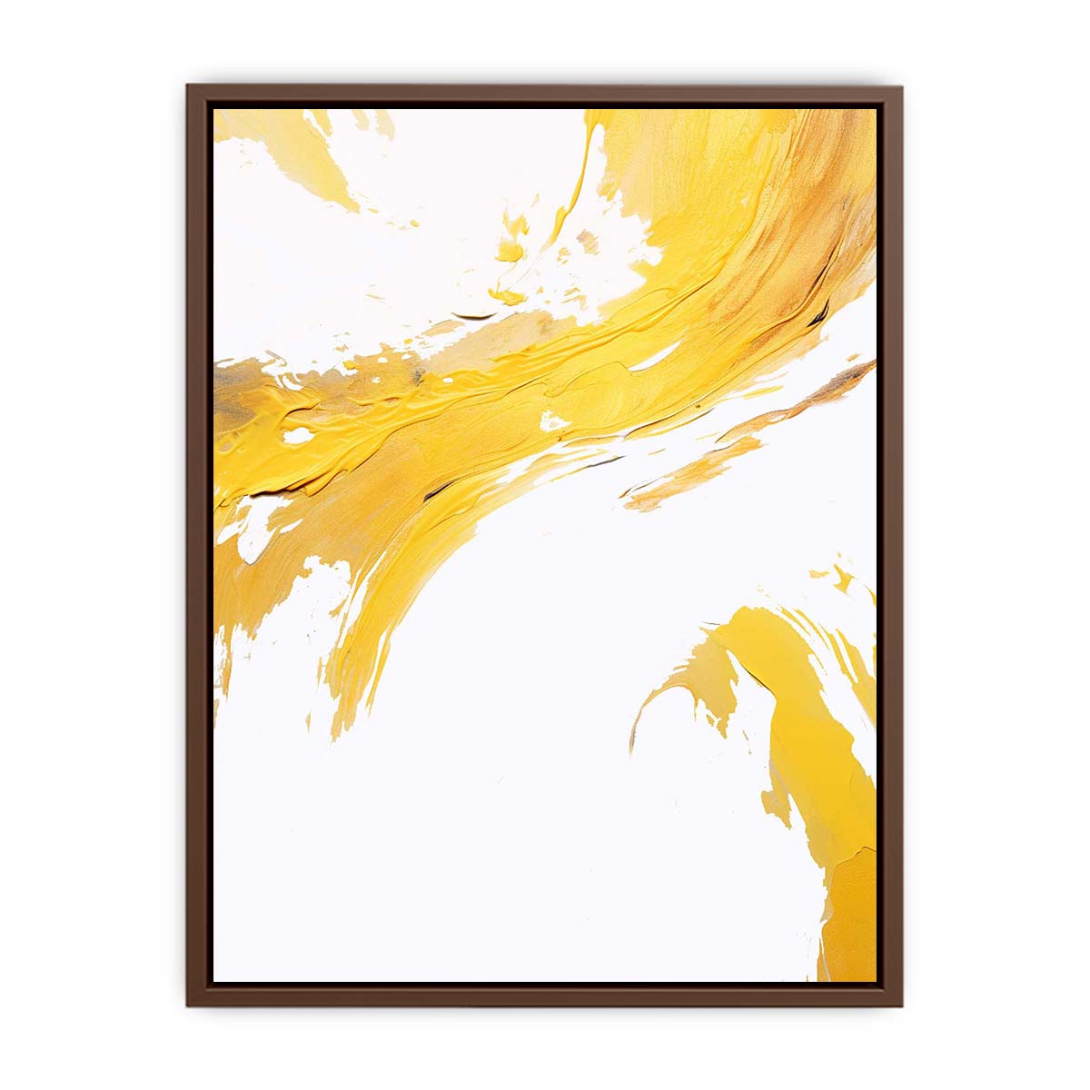 Yellow Abstract Painting  Art Print