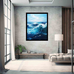 Blue Ocean  Waves Painting