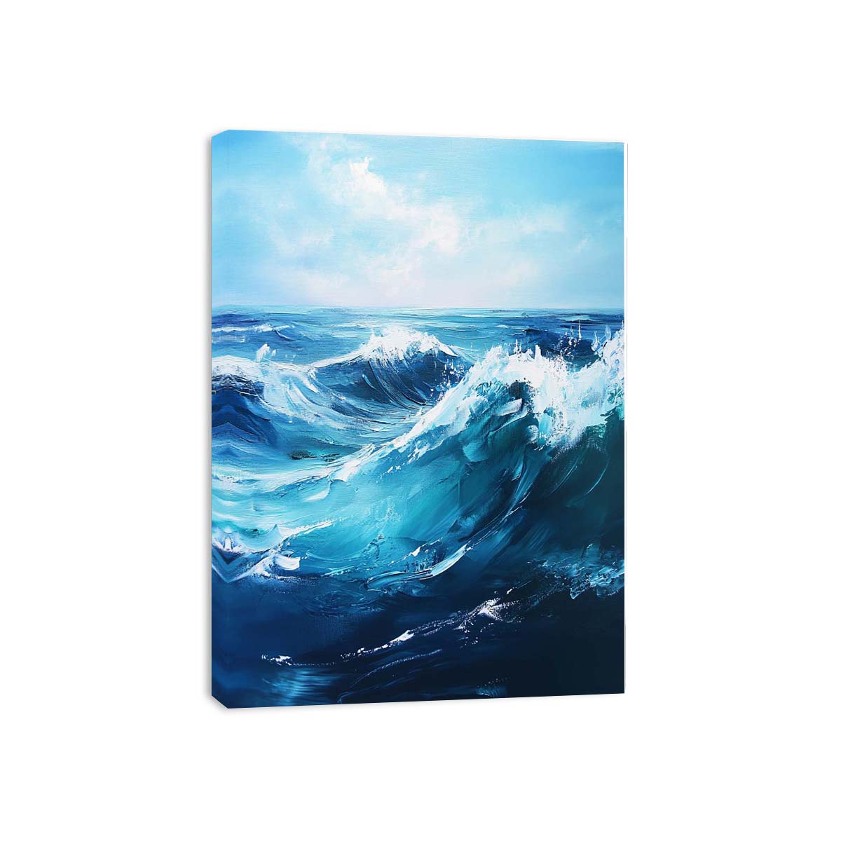 Blue Ocean  Waves Painting