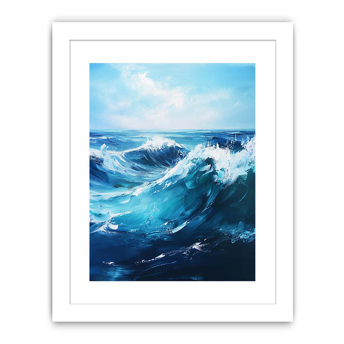Blue Ocean  Waves Painting Painting