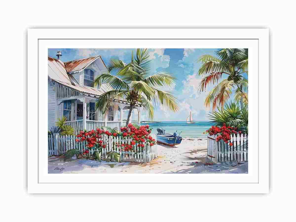 Caribbian Beach Painting  Painting