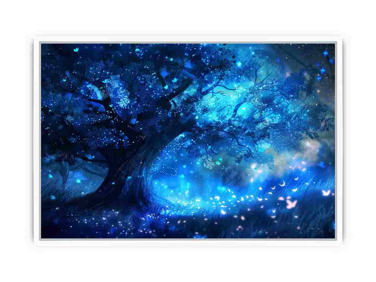 Fantasy Jungle Glaxy Painting   canvas print