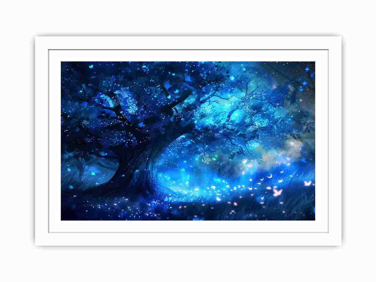 Fantasy Jungle Glaxy Painting  Painting