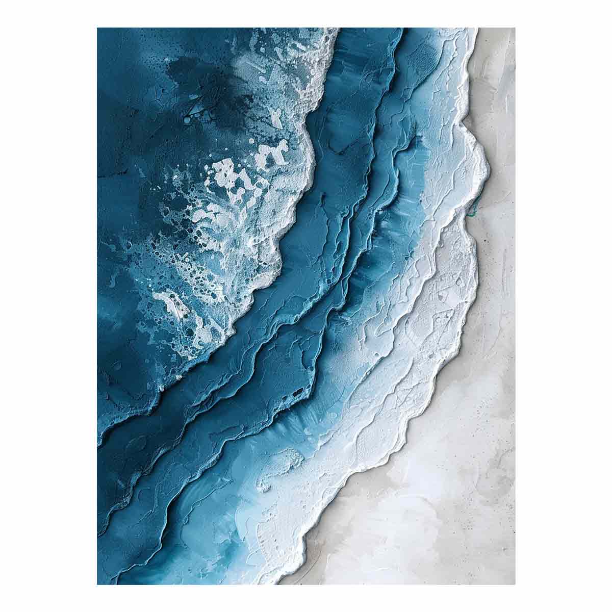 Beach textured  Canvas Print