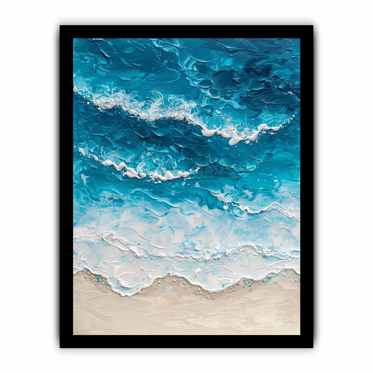Beach Art  Canvas Painting  Print