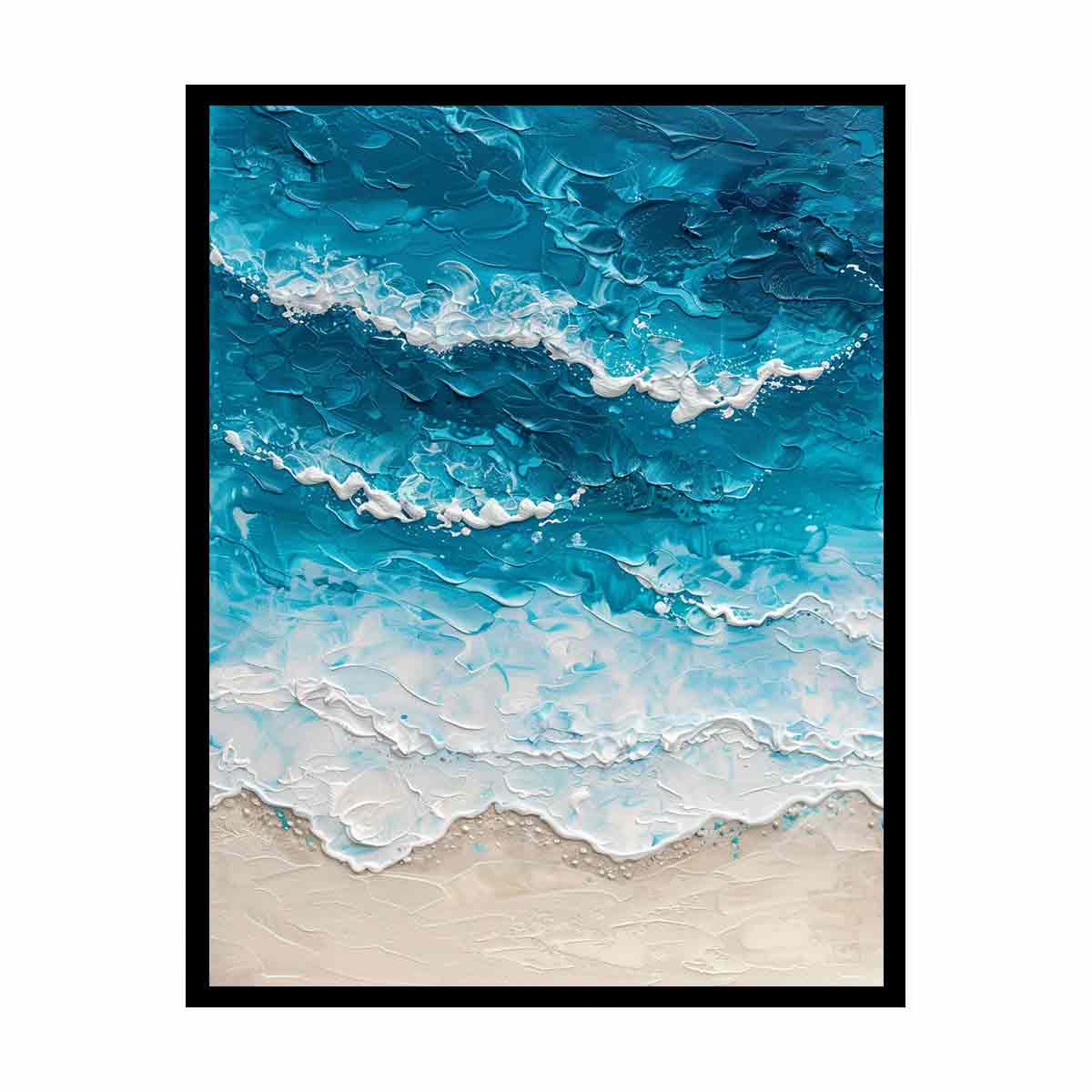 Beach Art  Canvas Painting  Print