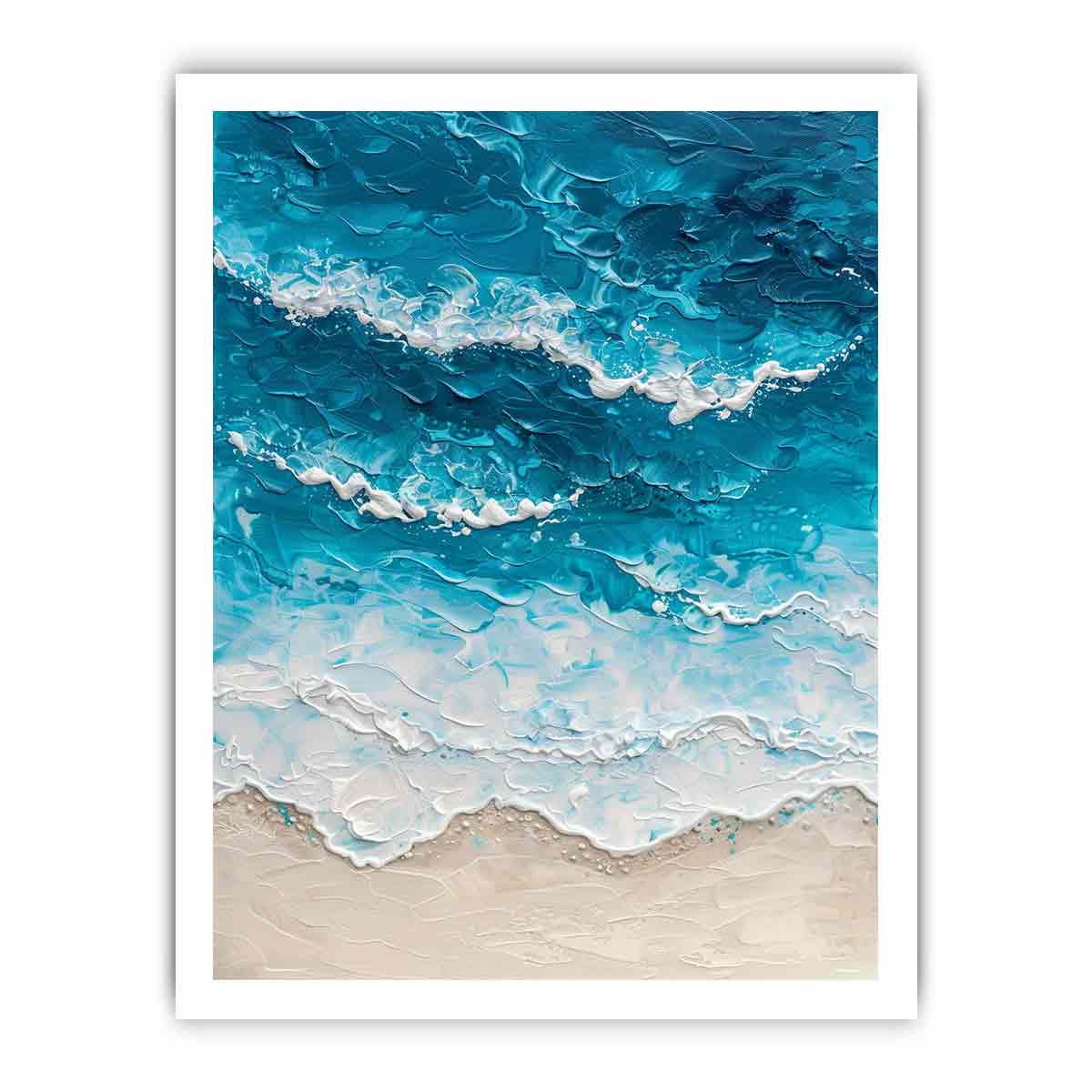 Beach Art  Canvas Painting  Print
