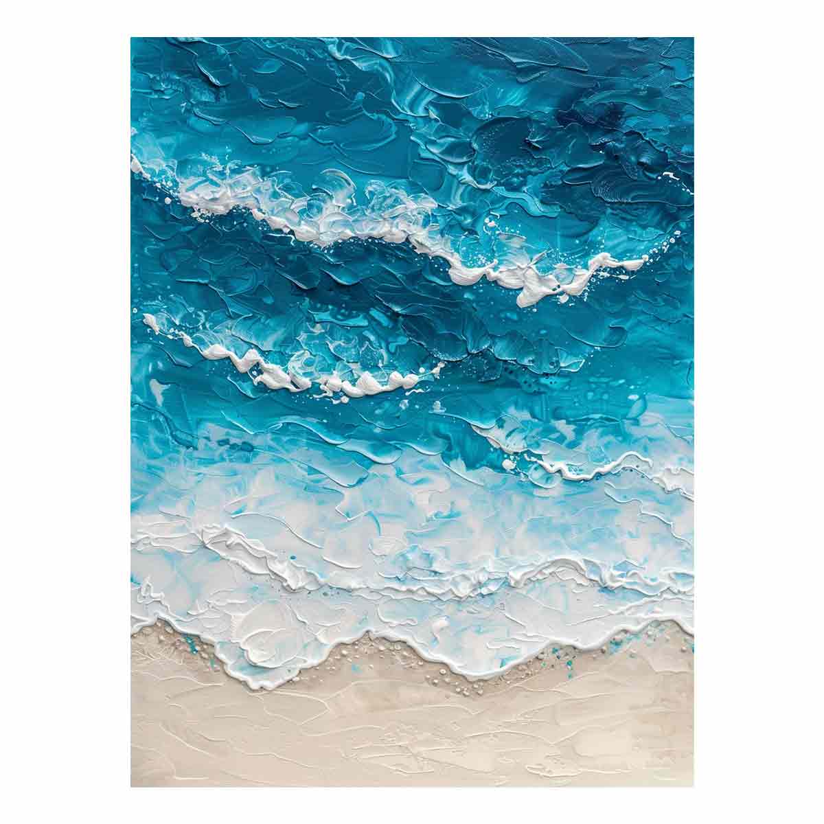 Beach Art  Canvas Painting  Print