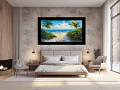 Beach Path  Canvas painting  Print