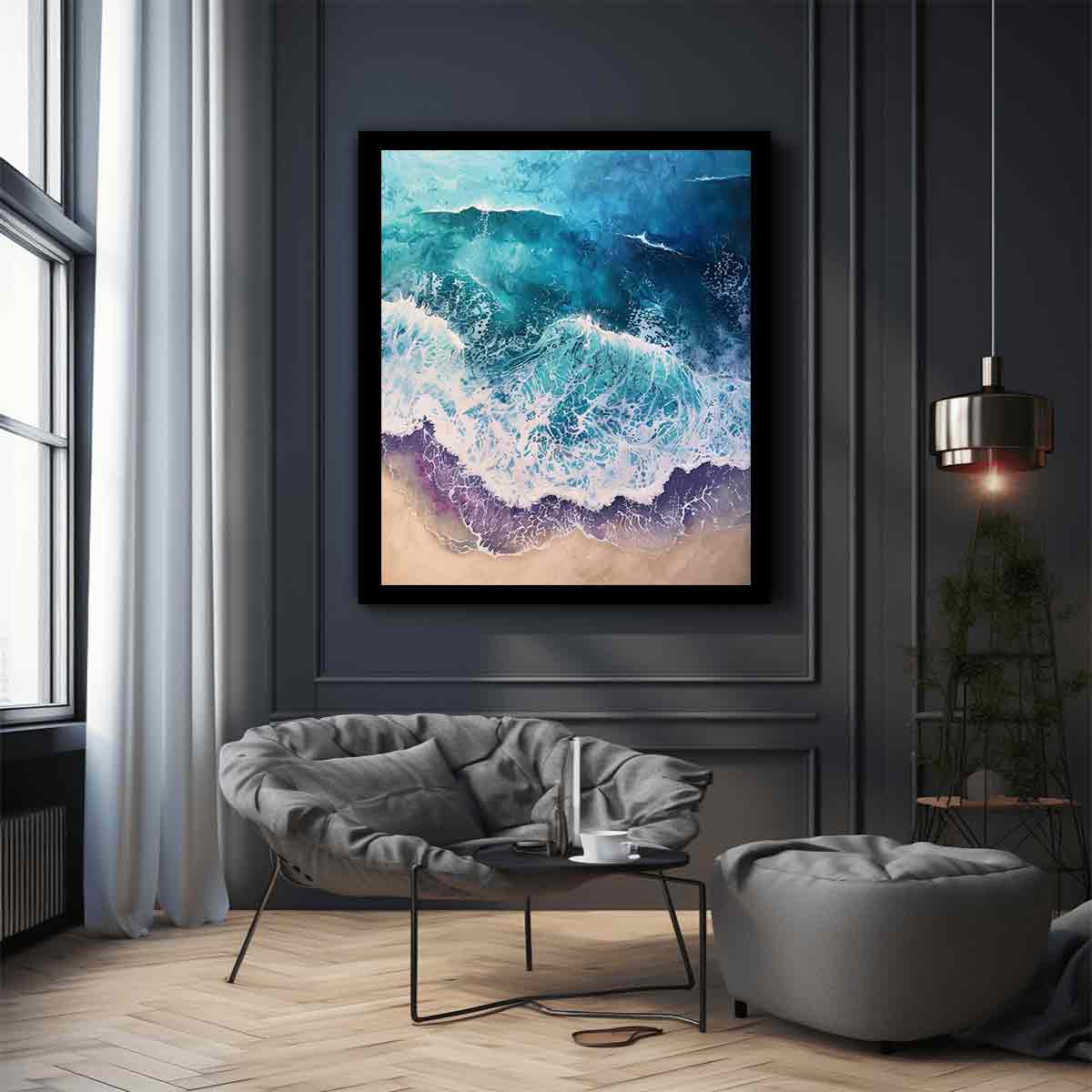 Beach  Canvas painting Print