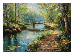 Along The Way landscape  Canvas painting Print